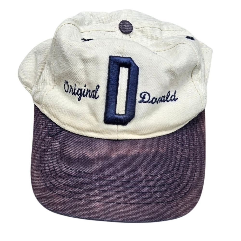 Disney Store Original Donald Duck Baseball Cap Hat Adjustable Cartoon Distressed